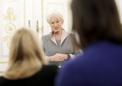 Am 29. April 2019 fand der Mentory Club im Bundeskanzleramt statt. Im Bild Bundesministerin a.D. Maria Rauch-Kallat.